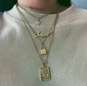 Urbanti Stainless Steel Petite Initial Choker / Necklace