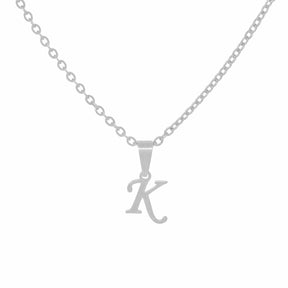 Urbanti Stainless Steel Petite Initial Choker / Necklace Silver / A / Choker