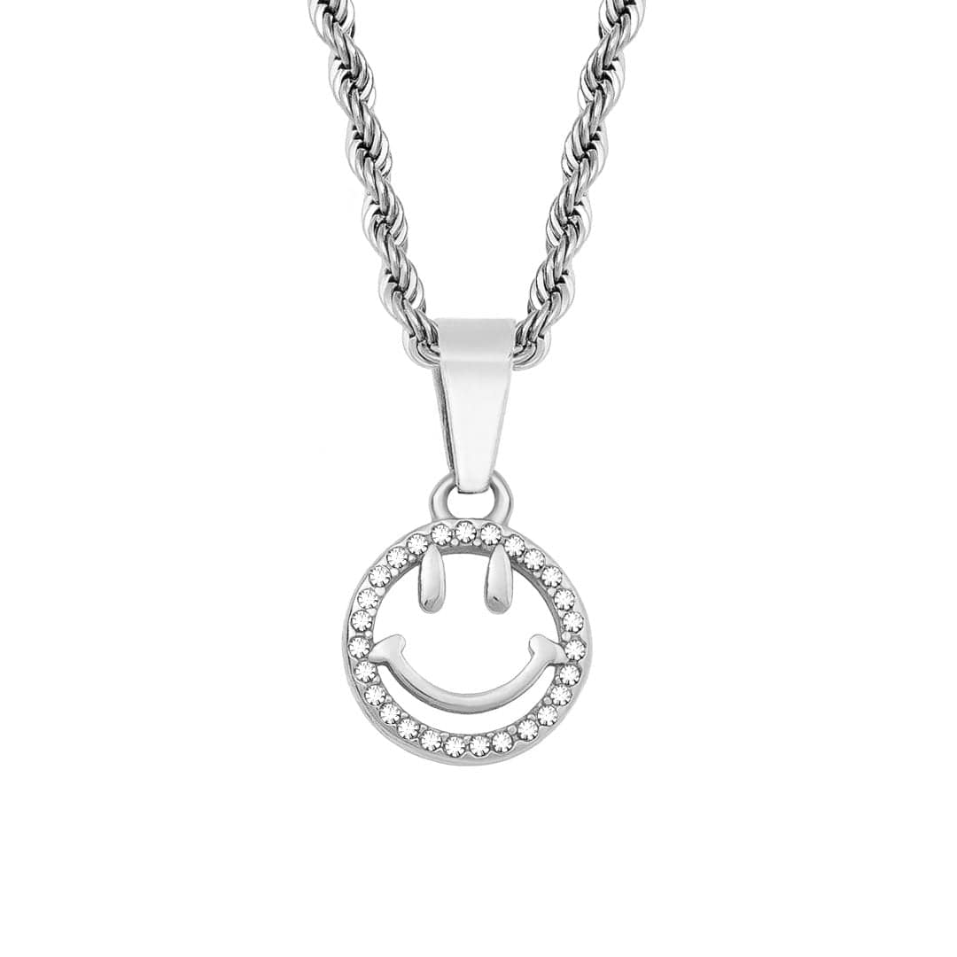 Urbanti Stainless Steel Phoebe Smiley Choker Silver
