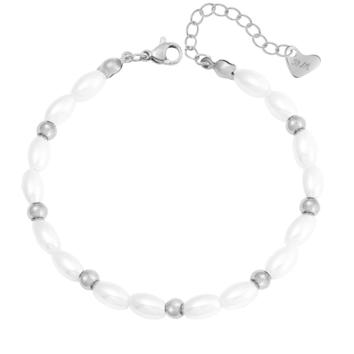 Urbanti Stainless Steel Pina Colada Pearl Bracelet