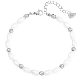 Urbanti Stainless Steel Pina Colada Pearl Bracelet