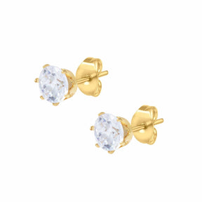 Urbanti Stainless Steel Pristine Stud Earrings Gold
