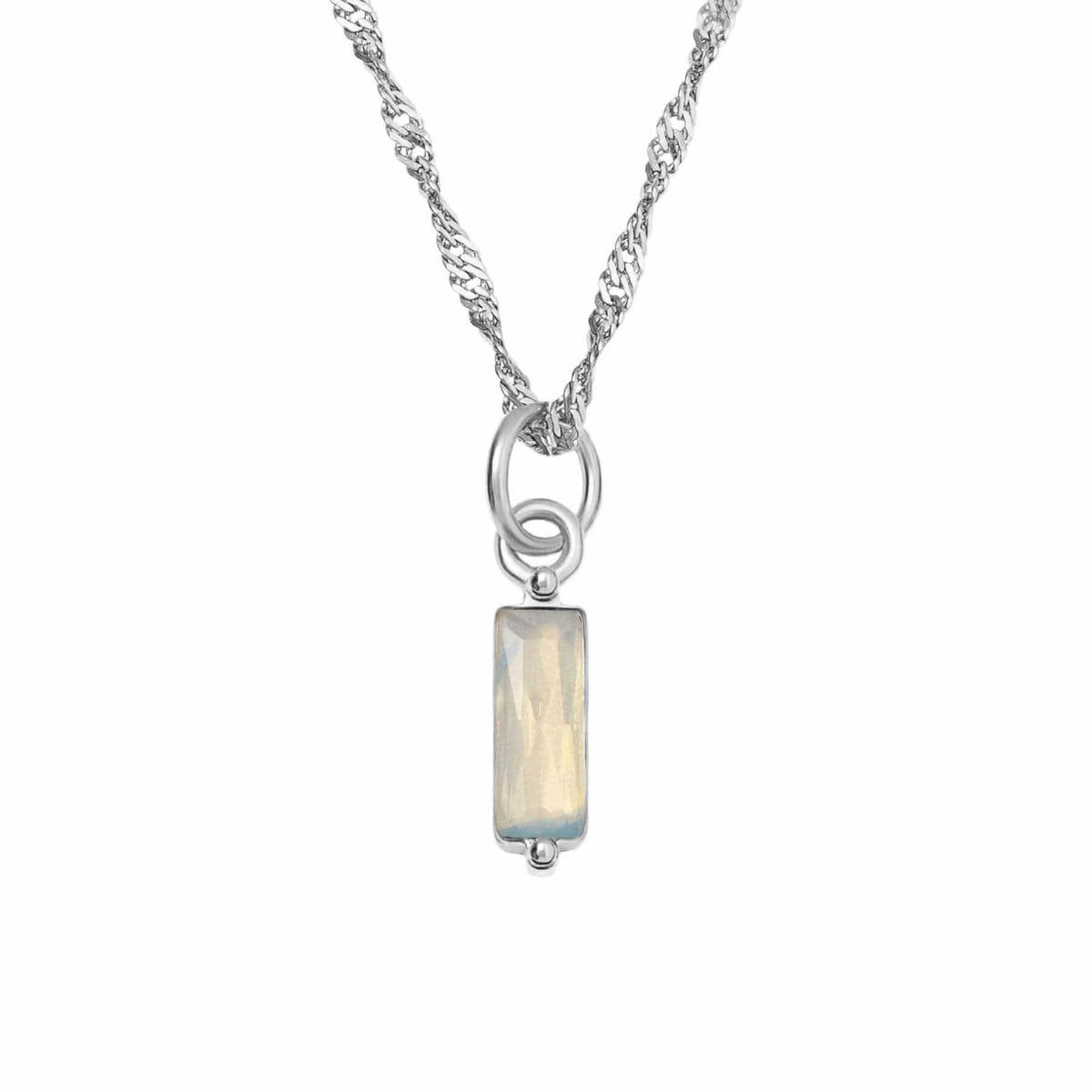 Urbanti Stainless Steel Quartet Birthstone Necklace