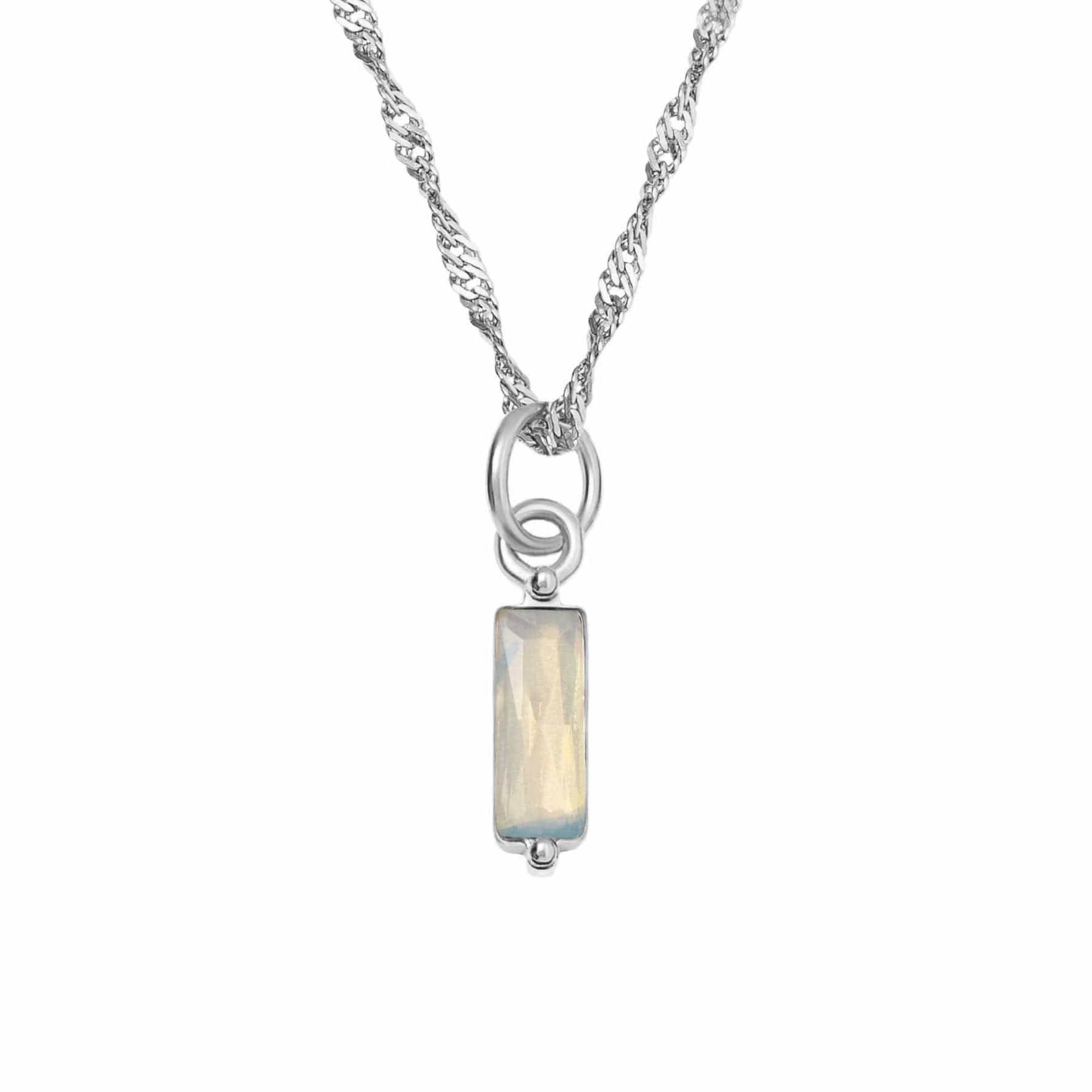 Urbanti Stainless Steel Quartet Birthstone Necklace