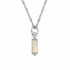 Urbanti Stainless Steel Quartet Birthstone Necklace