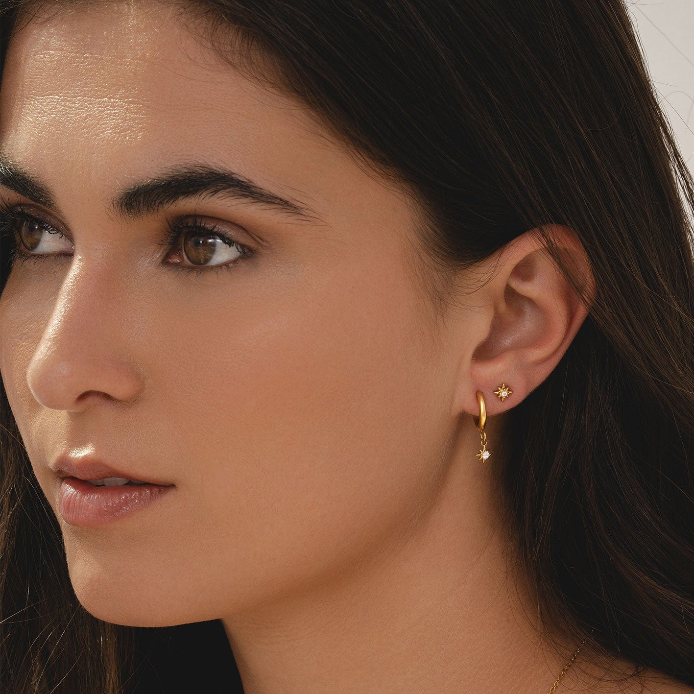 Urbanti Stainless Steel Radiance Hoop Earrings