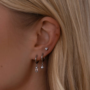 Urbanti Stainless Steel Radiance Hoop Earrings