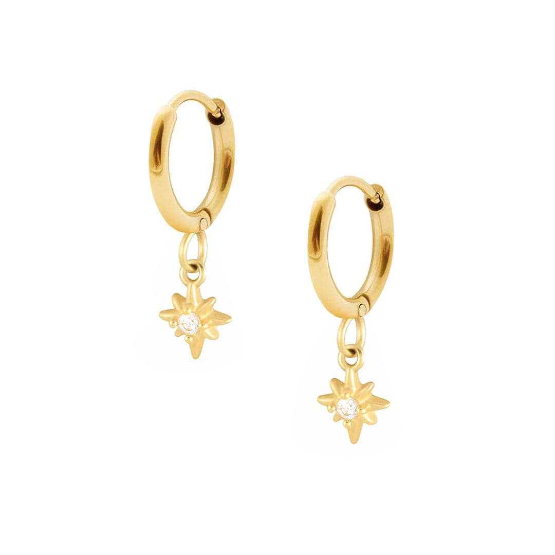 Urbanti Stainless Steel Radiance Hoop Earrings