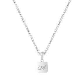 Urbanti Stainless Steel Raina Initial Necklace