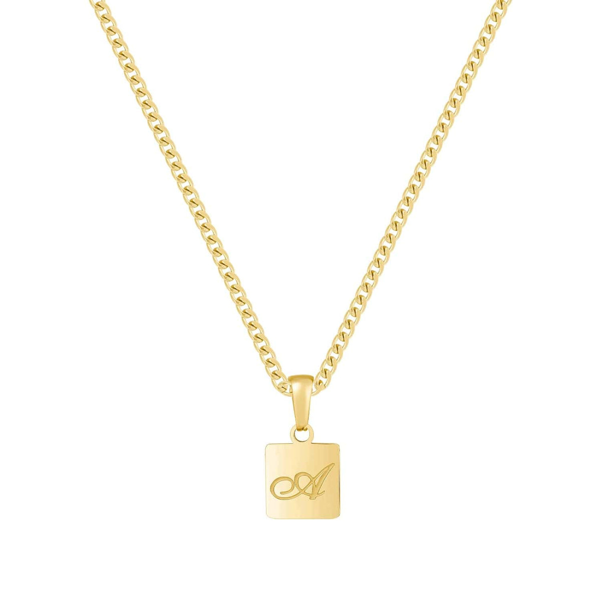 Urbanti Stainless Steel Raina Initial Necklace