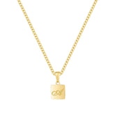 Urbanti Stainless Steel Raina Initial Necklace