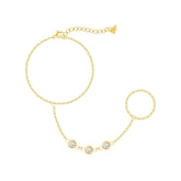 Urbanti Stainless Steel Raquel Hand Chain Bracelet