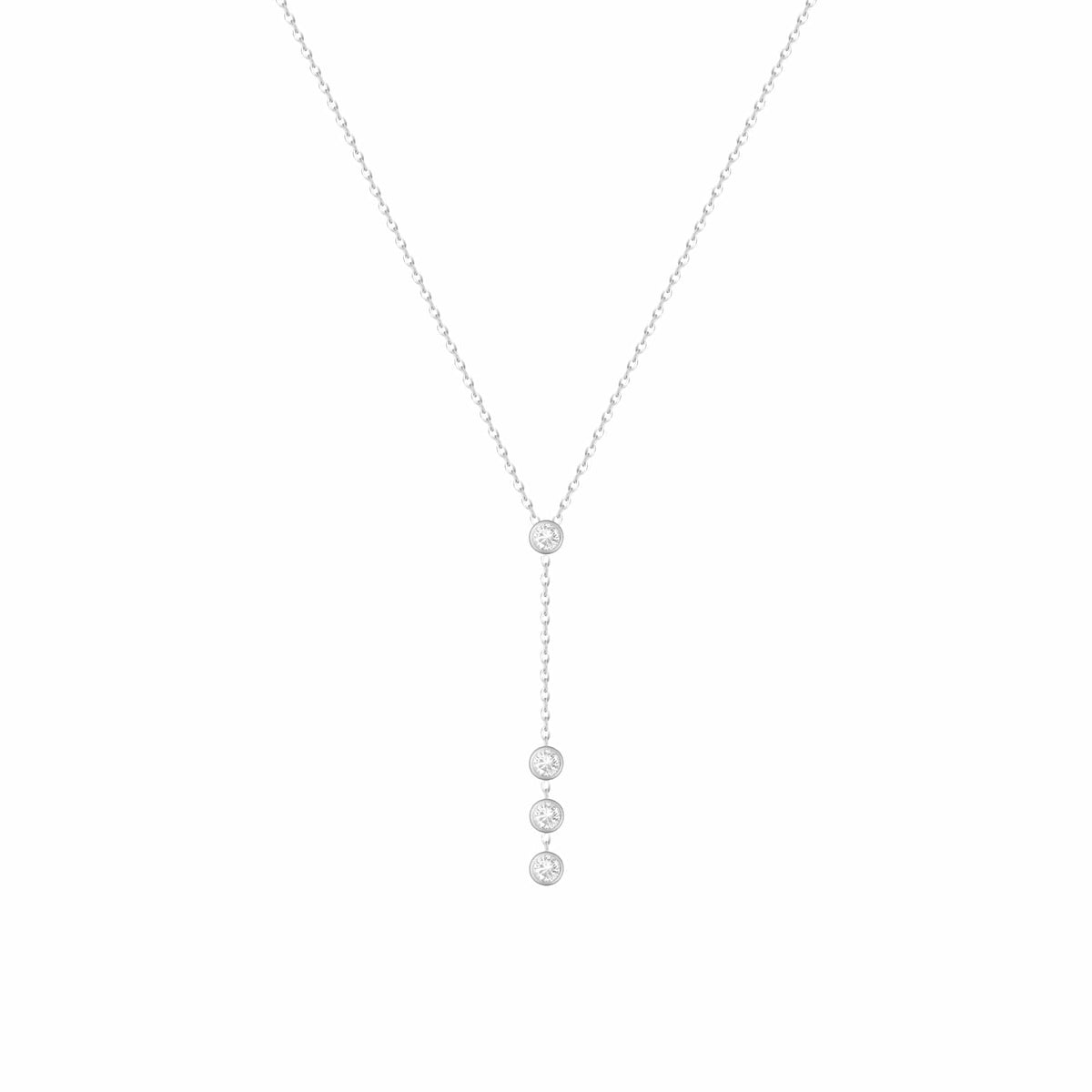 Urbanti Stainless Steel Raquel Lariat Necklace