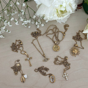 Urbanti Stainless Steel Ray Of Sunshine Necklace Gold