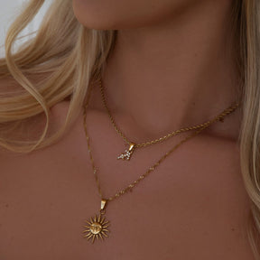 Urbanti Stainless Steel Ray Of Sunshine Necklace