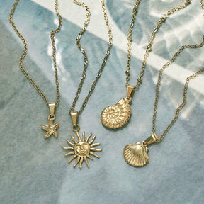 Urbanti Stainless Steel Ray Of Sunshine Necklace
