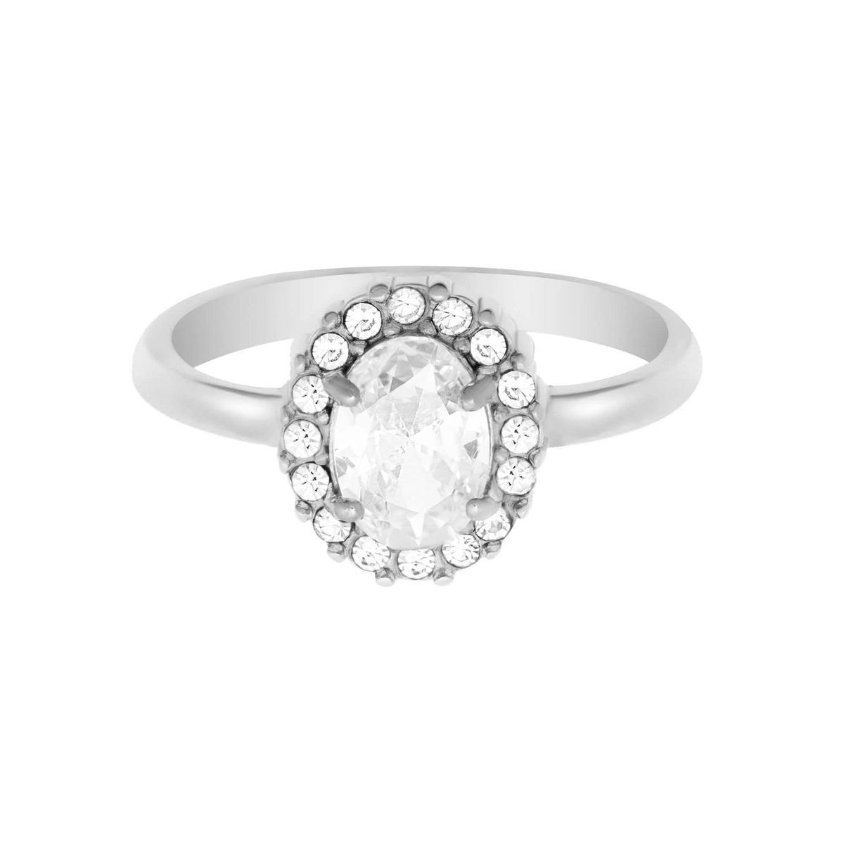 Urbanti Stainless Steel Raya Ring Silver / US 4 / UK H / EUR 46 / (xxsmall)