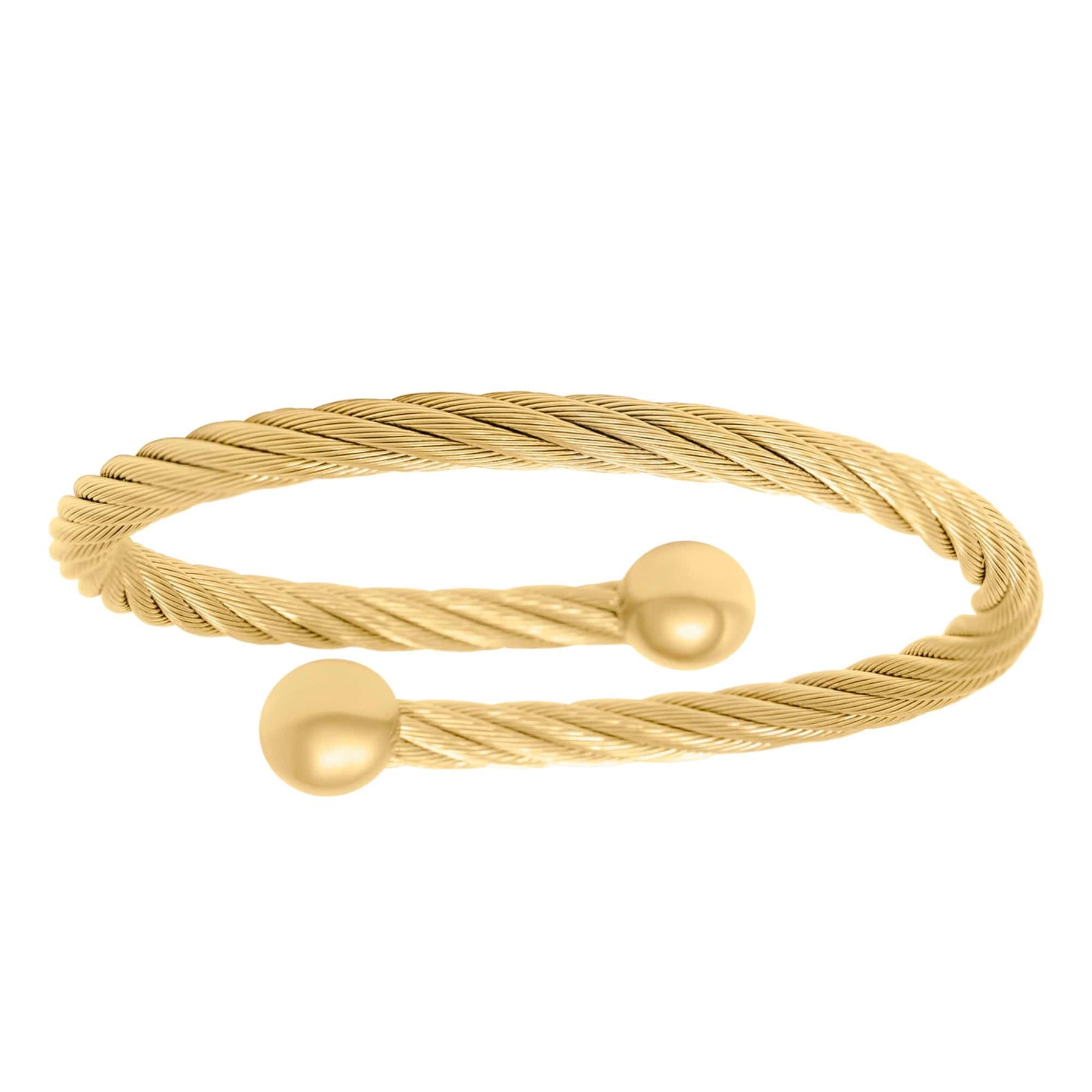 Urbanti Stainless Steel Remi Cuff Bracelet Gold