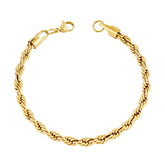Urbanti Stainless Steel Reni Rope Bracelet Gold / Large
