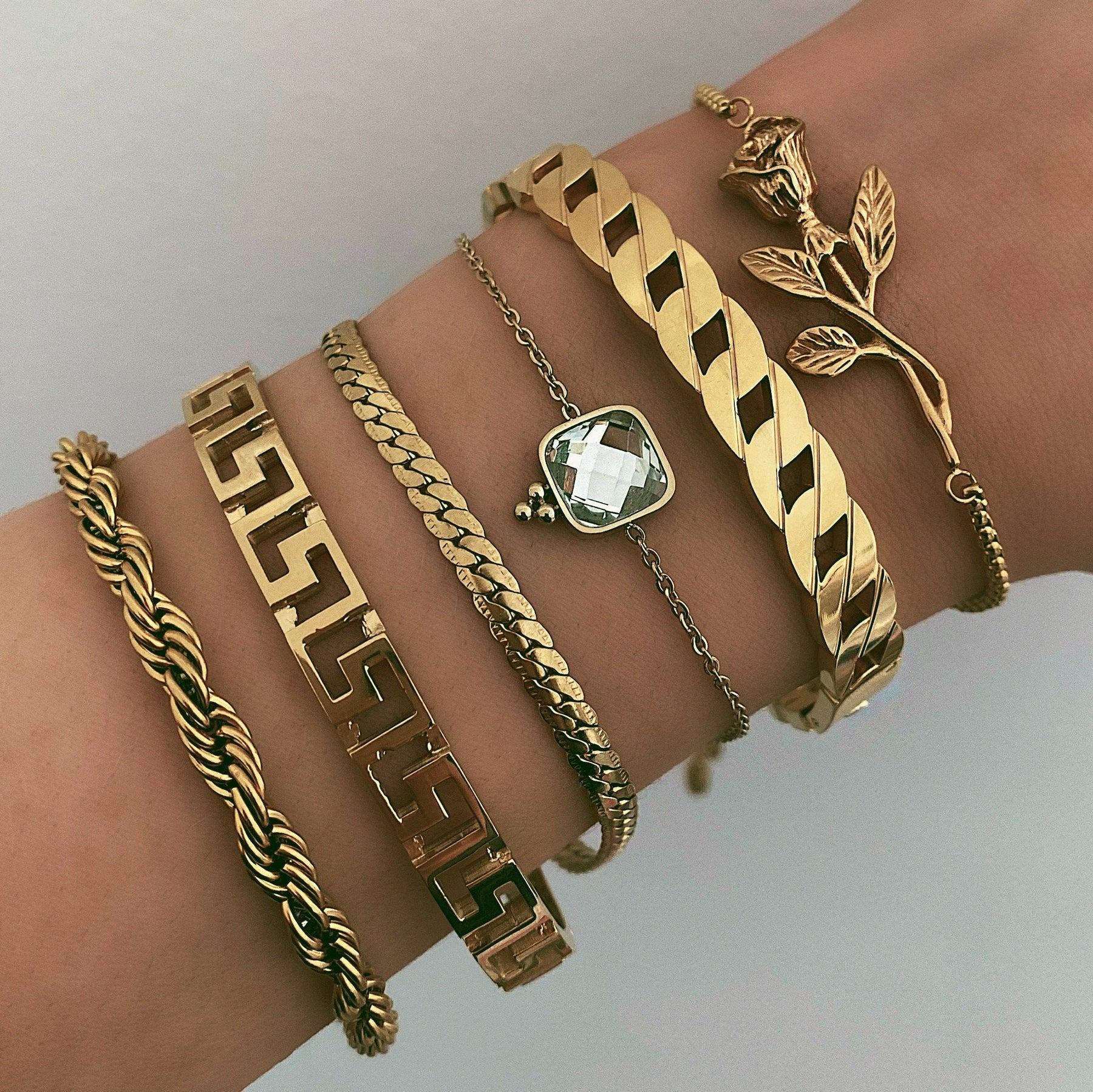 Urbanti Stainless Steel Reni Rope Bracelet