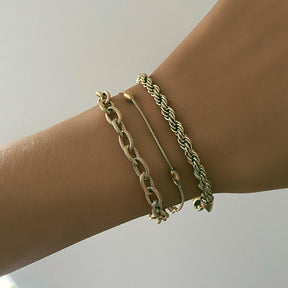 Urbanti Stainless Steel Reni Rope Bracelet