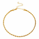 Urbanti Stainless Steel Reni Rope Choker / Necklace Gold / Choker