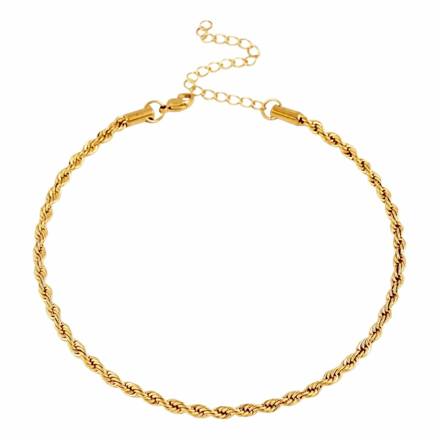 Urbanti Stainless Steel Reni Rope Choker / Necklace Gold / Choker