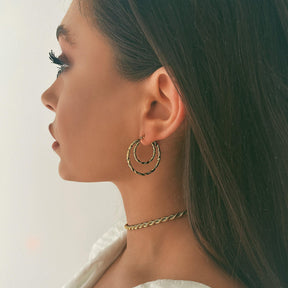 Urbanti Stainless Steel Reni Rope Choker / Necklace