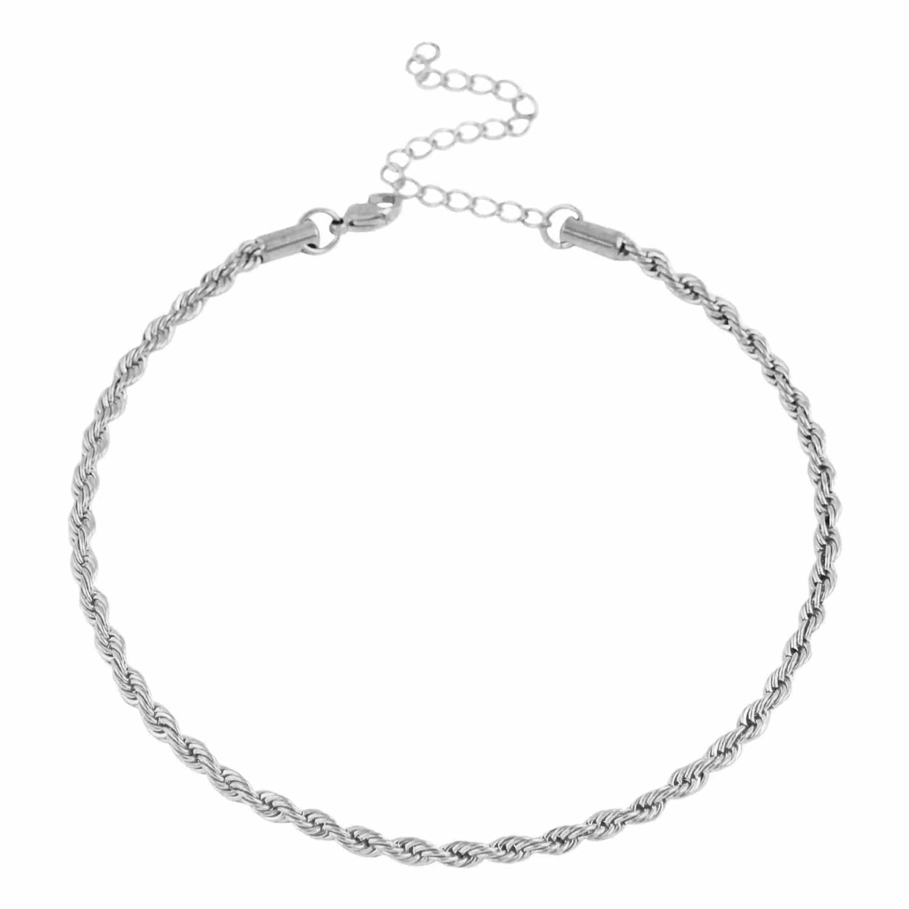 Urbanti Stainless Steel Reni Rope Choker / Necklace Silver / Choker