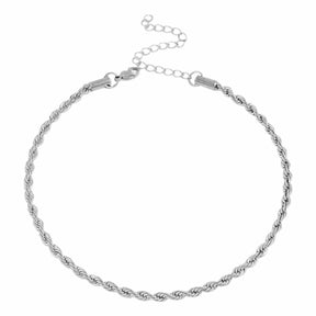 Urbanti Stainless Steel Reni Rope Choker / Necklace Silver / Choker