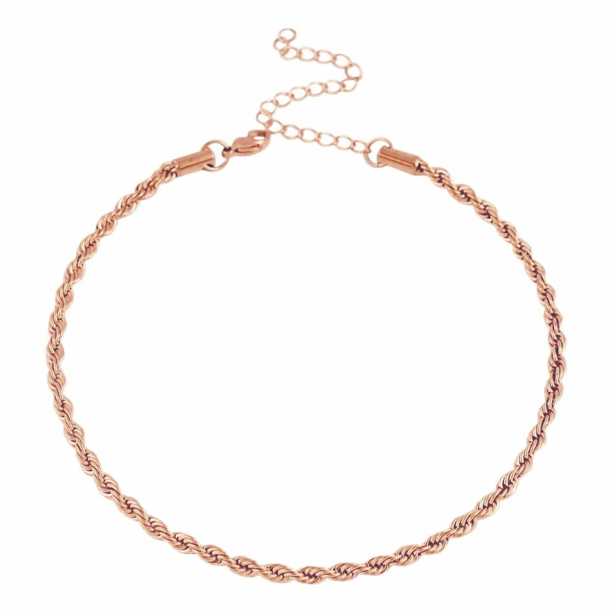 Urbanti Stainless Steel Reni Rope Choker / Necklace Rose Gold / Choker