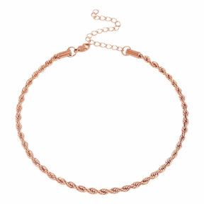 Urbanti Stainless Steel Reni Rope Choker / Necklace Rose Gold / Choker