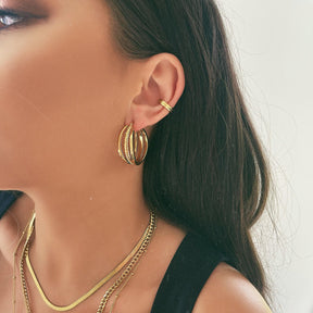 Urbanti Stainless Steel Ridge Ear Cuff