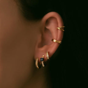 Urbanti Stainless Steel Ridge Ear Cuff