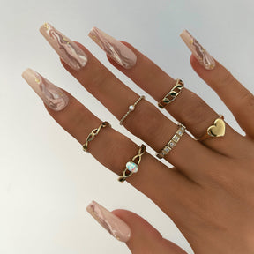 Urbanti Stainless Steel Rita Opal Ring