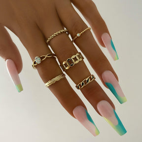 Urbanti Stainless Steel Rita Opal Ring