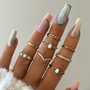 Urbanti Stainless Steel Rita Opal Ring