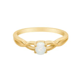 Urbanti Stainless Steel Rita Opal Ring