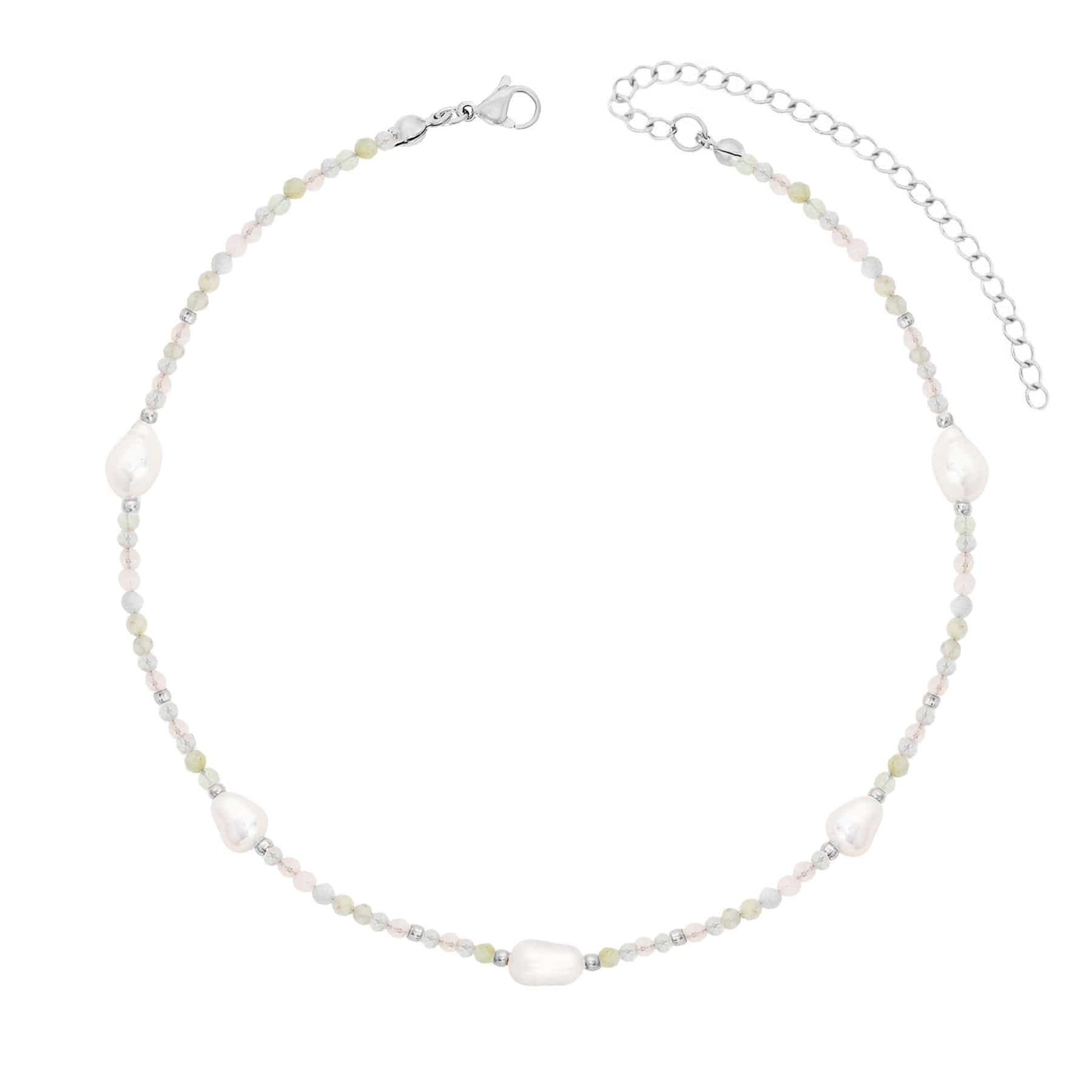 Urbanti Stainless Steel Rosie Pearl Choker / Necklace