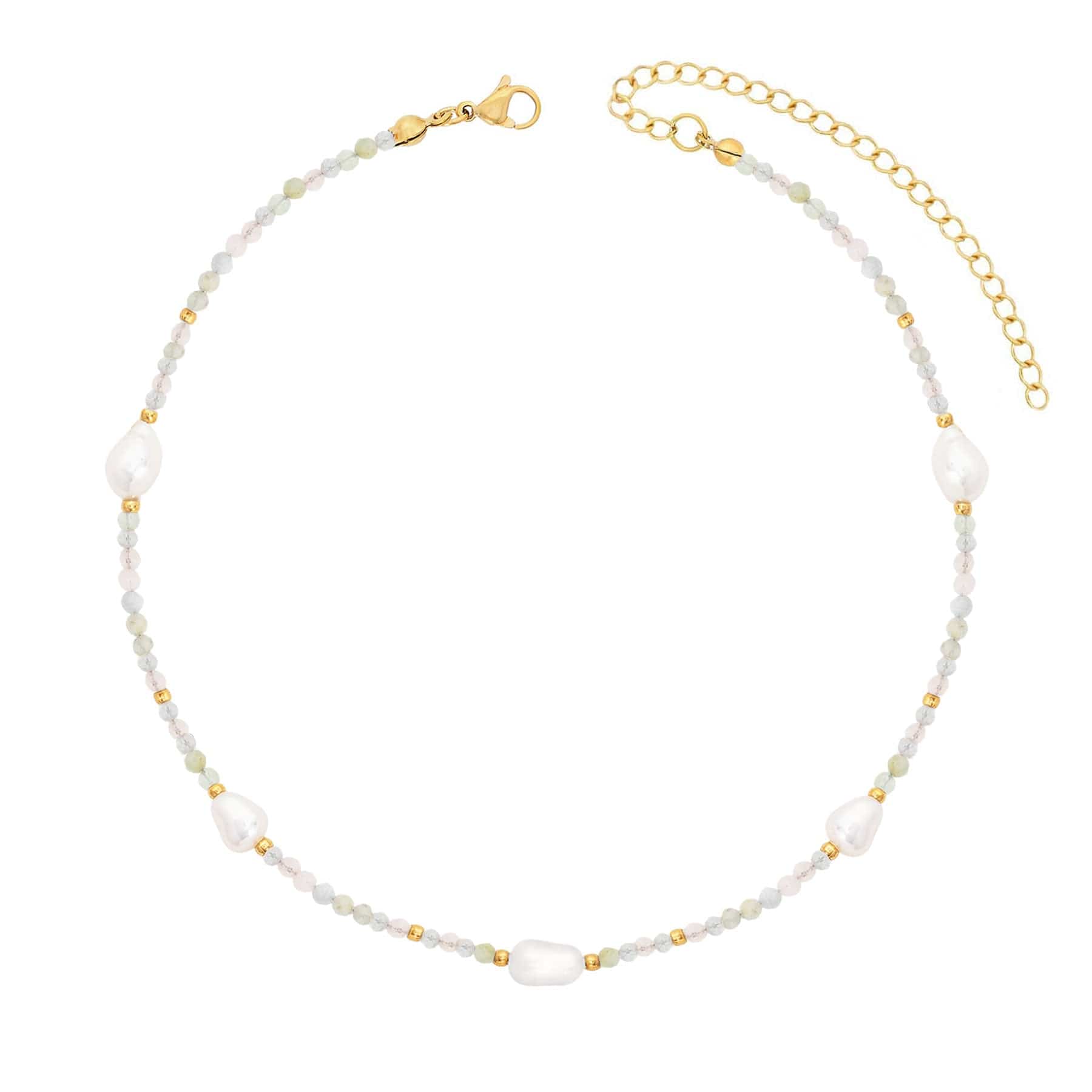 Urbanti Stainless Steel Rosie Pearl Choker / Necklace