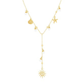 Urbanti Stainless Steel Roxana Lariat Necklace