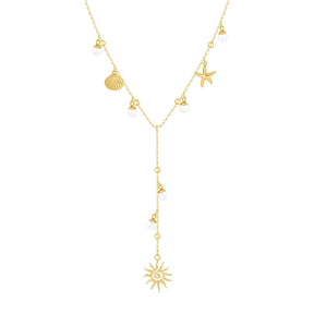 Urbanti Stainless Steel Roxana Lariat Necklace