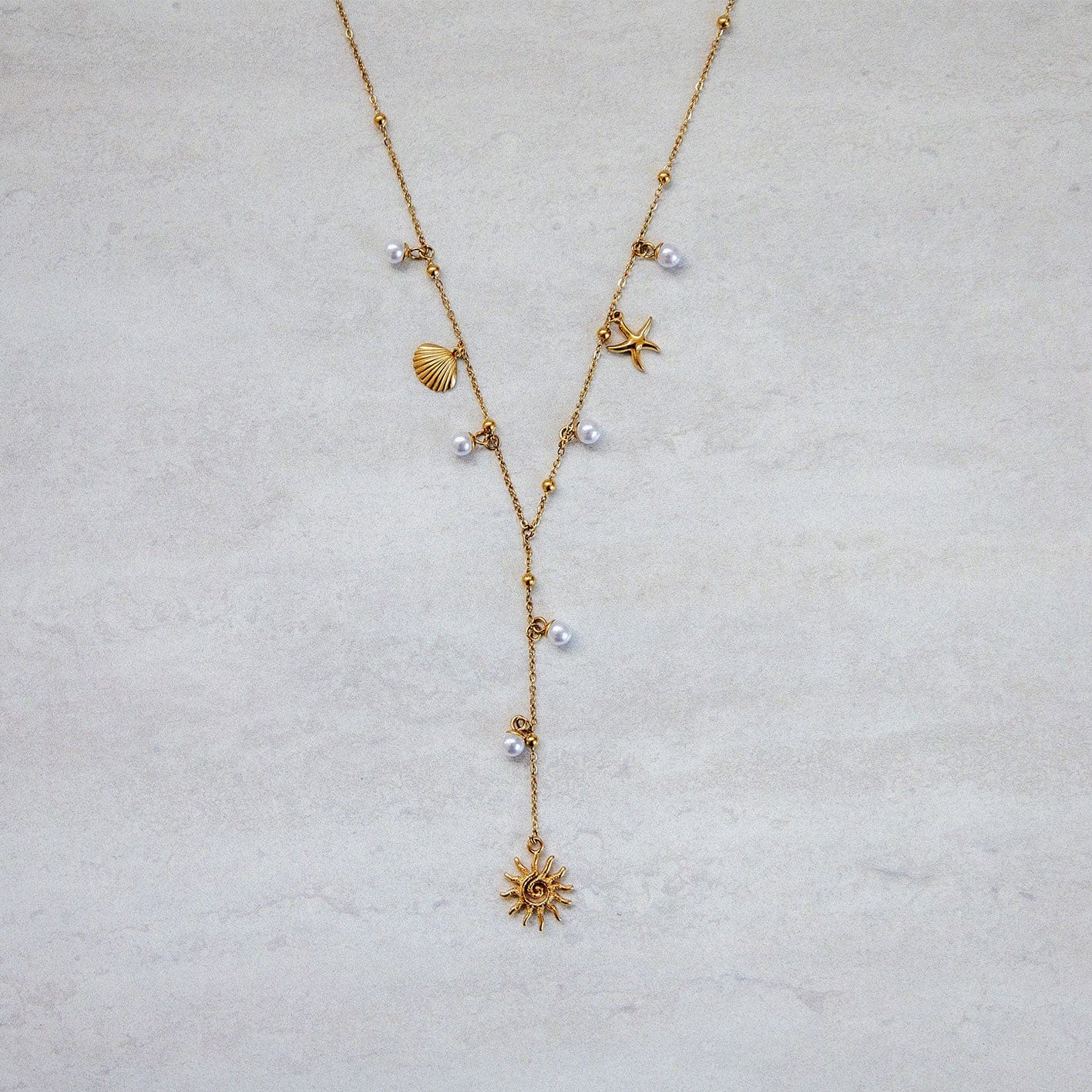 Urbanti Stainless Steel Roxana Lariat Necklace