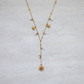 Urbanti Stainless Steel Roxana Lariat Necklace