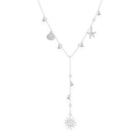 Urbanti Stainless Steel Roxana Lariat Necklace