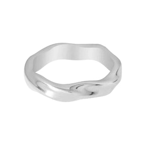 Urbanti Stainless Steel Sage Ring Silver / US 5 / UK J / EUR 49 (x small)