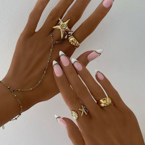 Urbanti Stainless Steel Saint Hand Chain Bracelet