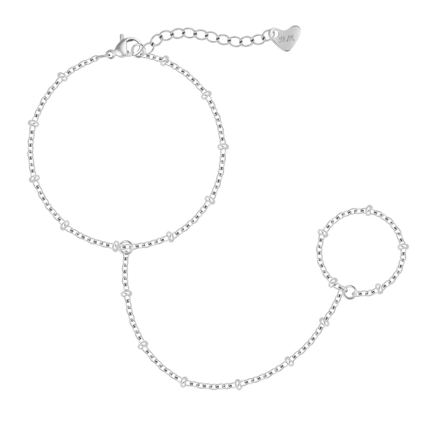 Urbanti Stainless Steel Saint Hand Chain Bracelet