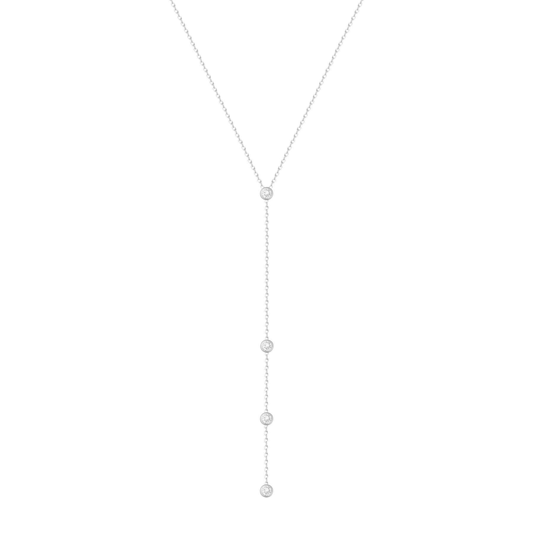 Urbanti Stainless Steel Sammie Lariat Necklace