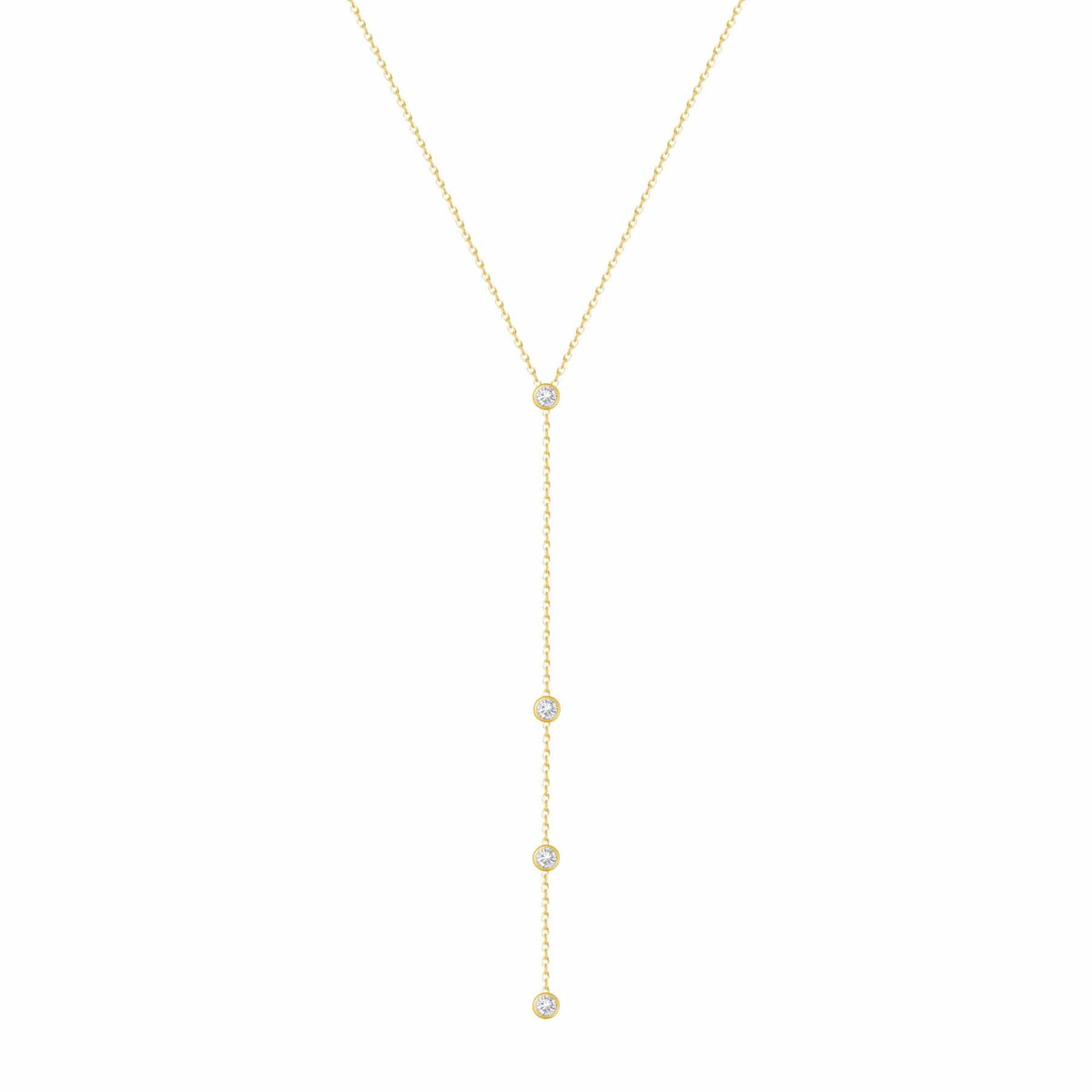 Urbanti Stainless Steel Sammie Lariat Necklace